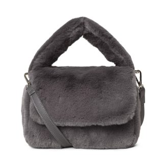Day Et - Fluffy Fur CB Handy håndtaske - Magnet Grey - DAY ET