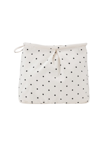 Moshi Moshi Mind - Dotted Beauty taske - Ecru/Black Dots - Moshi Moshi Mind