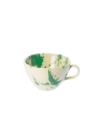 Familianna - Cappuccino keramik kop - Forest Green Splash - Familianna