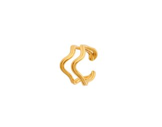 Pernille Corydon - Double Wave earcuff - forgyldt - Pernille Corydon