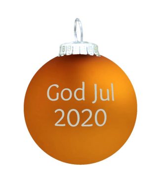 Rolsted Copenhagen - God Jul 2020 julekugle - guldbrun - Rolsted Copenhagen