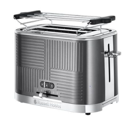 Russell Hobbs - Geo Steel brødrister - Grå - Russell Hobbs