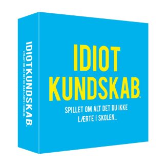 Kylskåpspoesi - Idiotkundskab spørgsmålsspil - 14x14 cm. - Kylskåpspoesi