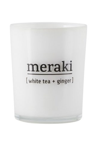 Meraki - Duftlys - White tea & ginger, lille - Meraki