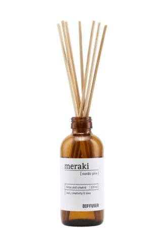 Meraki - Duftfrisker m. 7 pinde, Nordic pine - 120ml. - Meraki