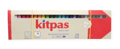 Kitpas - Farveblyanter, medium  - mønstret - Size (24psc) - Kitpas