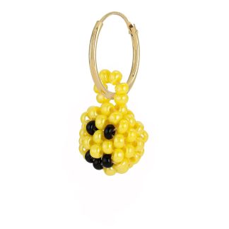 Pura Utz - Mini Smiley ørering - gul - Pura Utz